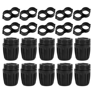 Imagem de 20 Peças 1/2 Polegada Conexões de Irrigação Por Gotejamento, 10 Tampas de Extremidade Tubo Irrigação e 10 Fechamentos Extremidade Mangueira Gotejamento para Jardim Quintal Fazenda