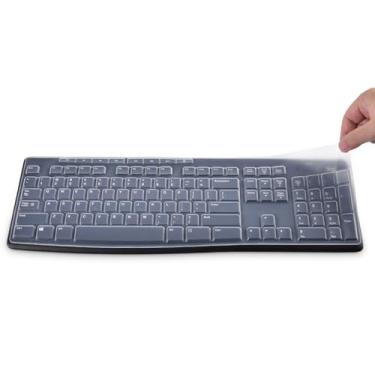 Imagem de Capa de teclado para teclado sem fio Logitech MK370 MK270, película protetora de teclado Logitech MK370 - transparente