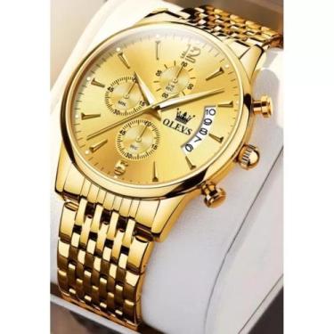 Imagem de relógio masculino  elegante a prova d'água olevs