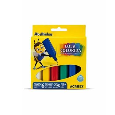 Imagem de Cola Colorida 6 Cores 23g - Acrilex