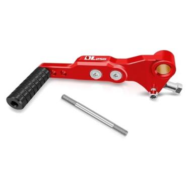 Imagem de BYYINGSUS Acessórios de motocicleta Alavanca de freio de pé Par de alavancas de engrenagem ajustáveis estendidas compatíveis com Gixxer 250150 SF250 DL250 GSX250R (DL250)
