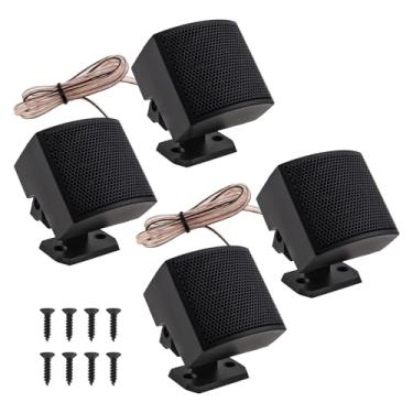 Imagem de DriSentri Tweeters de carro, 4 peças TP-008A Mini Dome Tweeter de Alta Eficiência para Sistema de Áudio de Carro