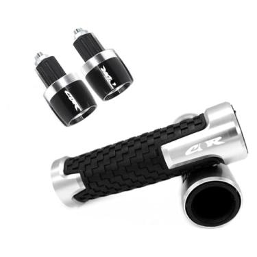 Imagem de 7/20.3 cm 22 mm CNC Motorfiets Handle Bar Grips Cap Plug Compatível com CBR600F CBR 600F CBR600 F 2011 2012 2013 (Prata 3)