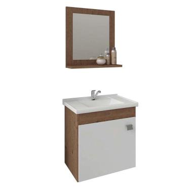 Imagem de Gabinete Armário de Banheiro com Pia Cuba Espelho Ana Mgm