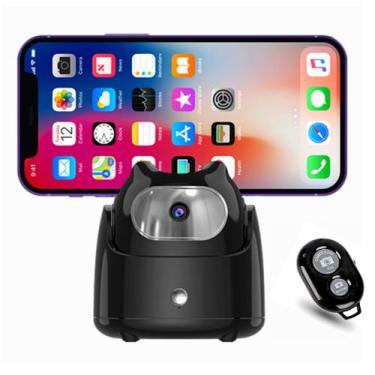 Imagem de Suporte de telefone com tripé giratório 360 Selfie Stick em preto - iy