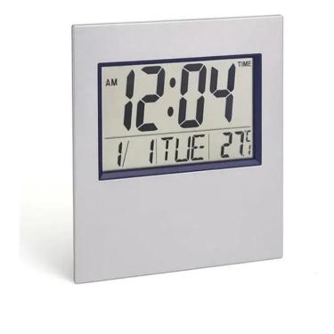 Imagem de Relógio De Mesa E Parede Digital Quadrado Data Temperatura