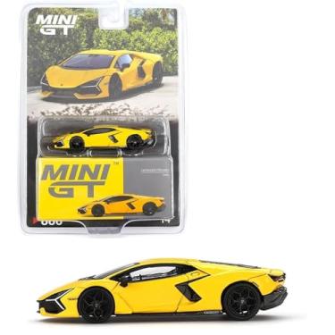 Imagem de 1:64 Diecast Model Car Compatible with Lamborghini Revuelto Giallo Yellow Limited Edition Mini GT MGT00886