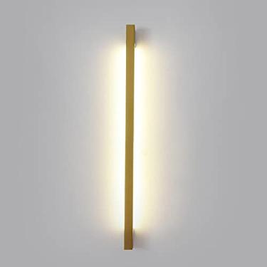Imagem de Luminária de parede LED, luminária de parede linear minimalista, luminária de parede moderna com tiras longas, arandelas para sala de estar, lâmpadas de cabeceira para quarto, luzes de pared