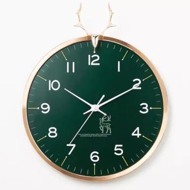 Imagem de Relógio de parede, relógio de parede, relógio de sala de estar, relógio simples e moderno, relógio de quartzo de luxo de alta qualidade, adequado para sala de estar, estudo, quarto. para decoração de