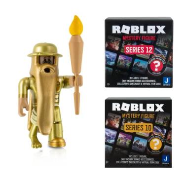 Imagem de Roblox Action Collection - Jailbreak: The Golden Collector! + Two Mystery Figure Bundle [Includes 3 Exclusive Virtual Items]