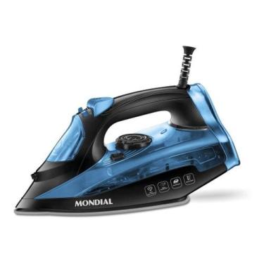 Imagem de Ferro A Vapor F-53 1200w Preto E Azul Mondial, 220V