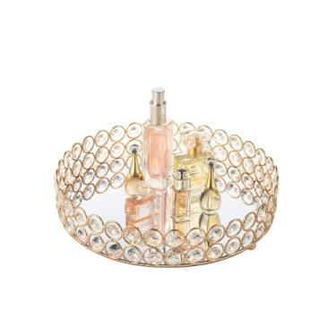 Imagem de Bandeja de perfume de cristal Feyarl Makeup Cosmetic Vanity Organizer