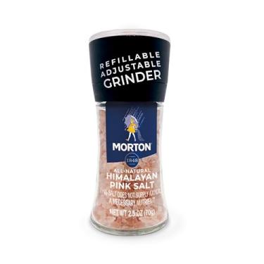 Imagem de Morton Moedor recarregável ajustável, sal rosa do Himalaia natural, 75 g (pacote com 6)
