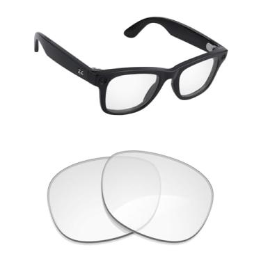 Imagem de Alphax Lentes de substituição cristalinas não polarizadas para óculos de sol Ray-Ban Clubmaster RB4416 53 mm