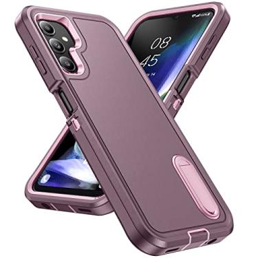 Imagem de Capa para Galaxy A14 5G, capa para Galaxy A14 5G com suporte roxo rosa para mulheres, IDweel proteção resistente à prova de choque anti-arranhões slim fit leve capa protetora durável capa dura, roxo/rosa