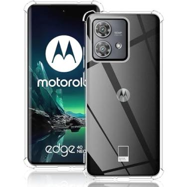 Imagem de Capa Transparente Anti Impacto Para Moto Edge 40 Neo