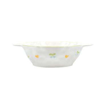 Imagem de Pratos redondos de cerâmica com personalidade requintada - tigela de sopa binaural de 25,4 cm