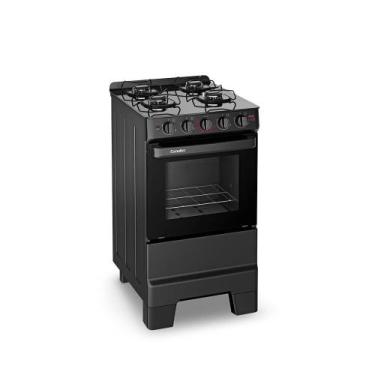 Imagem de Fogão a Gás Mesa Vidro e Forno 50L Limpa Fácil Esmaltec IDEAL Super Gl
