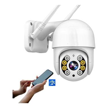 Imagem de Câmera De Segurança Wifi Ip Rotativa Visão Noturna Resistente A água