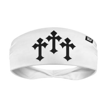 Imagem de SLEEFS Bandanas de suor masculinas e femininas – Faixa de cabeça esportiva refrescante para corrida, futebol, basquete, ciclismo, treino – Faixa de cabeça com absorção de umidade e elasticidade