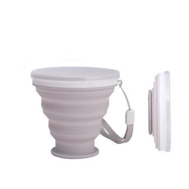 Imagem de Copo portátil de água potável com tampa para caminhadas ao ar livre copo de acampamento dobrável com vários estilos disponíveis