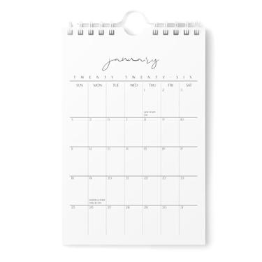 Imagem de Karto Mini calendário de parede 2026 - vertical 15 x 23 cm de janeiro de 2026 a junho de 2027 - pequeno, versátil e fácil de planejar com o calendário mensal de mesa estética - Cursivo 3.0