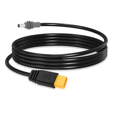 Imagem de ELFCULB Mini cabo XT60 para Sarlink 16AWG XT60 conector macho para DC5521 cabo de alimentação macho para acessórios Starlink Mini (5FT)
