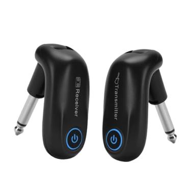 Imagem de Tomvorks Receptor e Transmissor de Guitarra Sem Fio, Atraso Mínimo, Bateria de Longa Duração, Instrumentos Sopro Elétricos Plug-and-play, Material ABS (Preto)