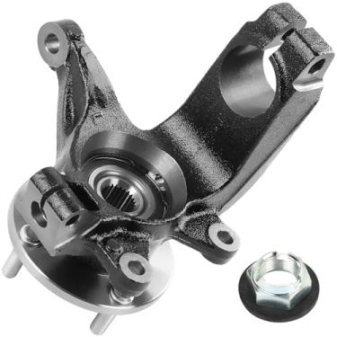 Imagem de 698-407 Junta de direção dianteira esquerda e conjunto de cubo de rolamento de roda compatível com Ford Focus 2006-2011, com 4 argolas, lado do motorista