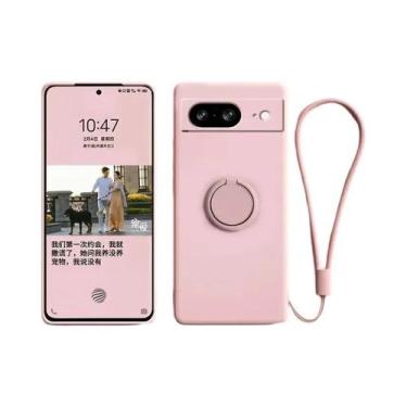 Imagem de Capa De Silicone De Cor Sólida Para Google Pixel 8 9 pro XL Com Suport