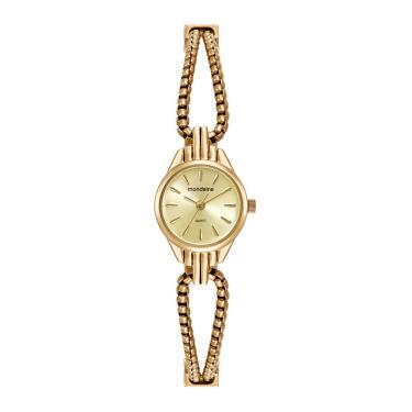 Imagem de Relogio Mondaine Feminino Ref: 32957lpmvde1 Bracelete Dourado