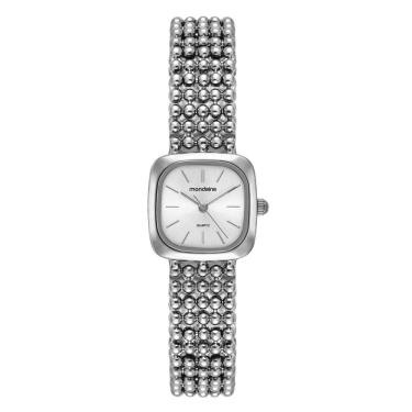 Imagem de Relogio Mondaine Feminino Ref: 32989l0mvnm2 Bracelete Retangular Prateado