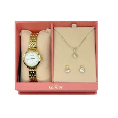 Imagem de Kit Relógio feminino Condor 25mm
