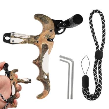 Imagem de GLKTRS Liberação de gatilho de liberação de arco composto - liberação de polegar rotativa de 360°, liberação de arco para liberação de gatilho de arco composto