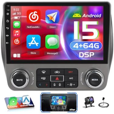 Imagem de [DSP 4 + 64G] para Chevrolet Chevy Camaro 2010-2015 Android 15 Car Stereo, rádio IPS Touchscreen 5G WiFi/32EQ Bluetooth/1280P, carro sem fio/Android Auto/Mirror Link, GPS/SWC FM/RDS câmera de backup