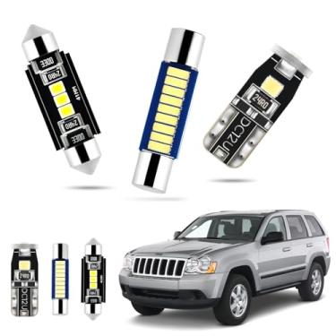 Imagem de EASY EAGLE LED Interior Car Lights for Grand-Cherokee-1999-2010: 14 Piece Kit White LED Light Bulbs - Super Bright 6000K + Install Tool