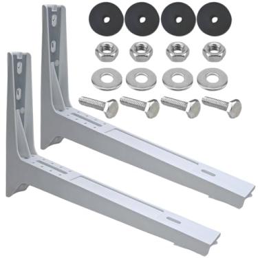 Imagem de Suporte Ar Condicionado 7.000 a 12.000 BTUs – 450mm – Fibra Reforçada Não Enferruja– Cor Branco – Para Unidade Externa Condensadora – Com Parafusos e Buchas