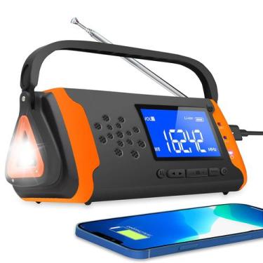 Imagem de Rádio de alerta meteorológico de emergência RunningSnail 4000mAh com c
