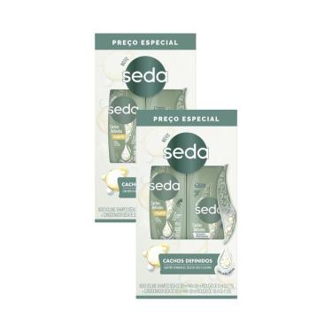Imagem de Kit 2 Sampoo 300ml e Condicionador 190ml Seda Cachos Definidos