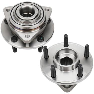 Imagem de Conjunto de roda dianteira e roda dianteira do hub e rolamento para esquerda/direita para 2004 05 06 07 para modelos Chevrolet MALIBU Non-ABS, 2005 06 07 PONTIAC G6 W/O ABS