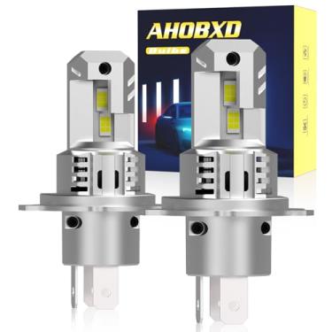Imagem de AHOBXD Lâmpadas de neblina H4 super brilhantes 30000LM 900% H4/9003 Lâmpadas de neblina Ventilador de resfriamento Plug and Play Farol de neblina Pacote com 2