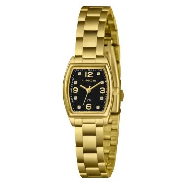 Imagem de Relógio Lince Feminino Ref: Lqgh265l22 P2kx Retangular Dourado