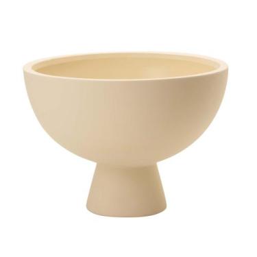 Imagem de Centro de Mesa Decorativo Em Cerâmica para Flores Bege 17 cm M02 - D'R