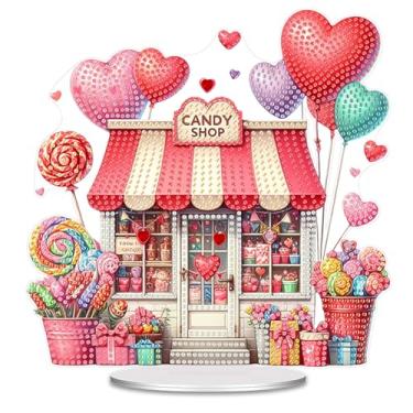 Imagem de SHLUHA Kits de arte de diamante de Páscoa para adultos, design de ovos, formato especial, pintura acrílica, diamante, decoração de mesa com base, decoração de mesa para casa (LL098)