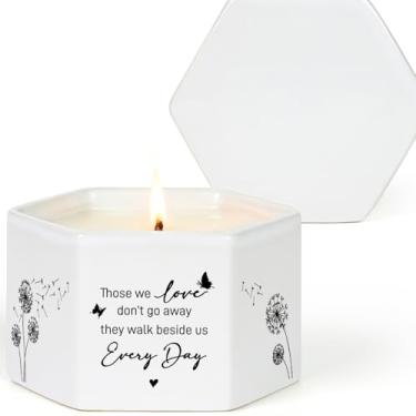 Imagem de Presentes de simpatia pela perda do ente querido, presentes de memorial para perda da mãe e pai, presente de luto, presente de condolências para perda, velas memoriais de lembrança, vela de lavanda de