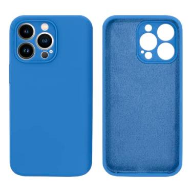 Imagem de Capinha Compativel com iPhone 14 Pro Max Com Proteção de Câmera em Silicone com Interior Aveludado