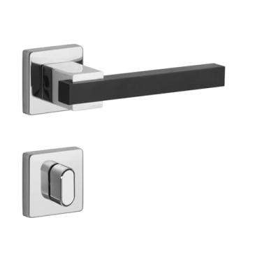 Imagem de Fechadura Future Dudu Banheiro 55mm Cromada e Preta Lockwell