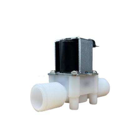 Imagem de Válvula solenóide elétrica 1/2 "3/4" rosca macho ac 220v dc 12v 24v interruptor de controle água normalmente fechado/normalmente aberto(3/4",24V_NORMALLY OPEN)