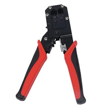 Imagem de Alicate de crimpagem RJ Conector Crimper Ferramenta de crimpagem multifuncional para 8P 6P JL318 Ferramenta de crimpagem de cabo telefônico de rede profissional Material PP de aço