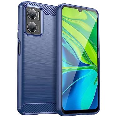 Imagem de IDEWEI Capa para Xiaomi Redmi 11 Prime 5G, fibra de carbono refinada, anti-queda, anti-impressões digitais, proteção integral. A capa do telemóvel é compatível com Xiaomi Redmi 11 Prime 5G